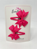 2.5 Inch Snap Clips - Shocking Pink - 2 Pack