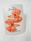 2.5 Inch Butterfly Snap Clips - Peach - 2 Pack