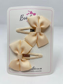 2.5 Inch Butterfly Snap Clips - Nude - 2 Pack