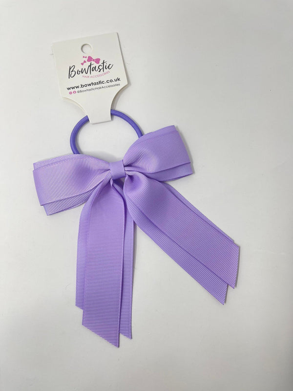 4.5 Inch Tail Bow Bobble - Light Orchid