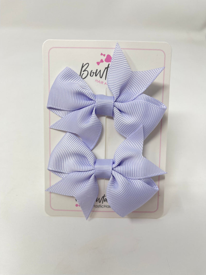 2.5 Inch Flat Bow Style 2 - Lilac Mist - 2 Pack