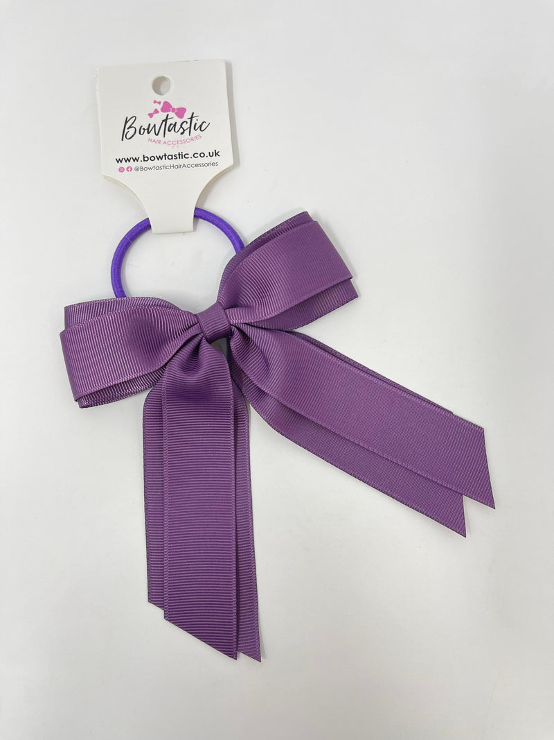 4.5 Inch Tail Bow Bobble - Amethyst