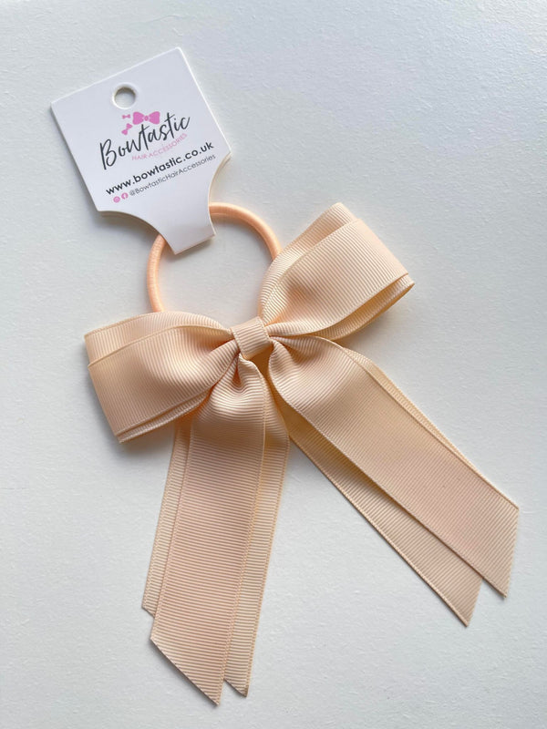 4.5 Inch Tail Bow Bobble - Nude