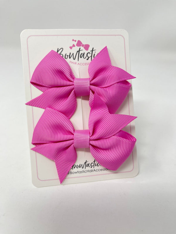 2.5 Inch Flat Bow Style 2 - Rose Bloom - 2 Pack