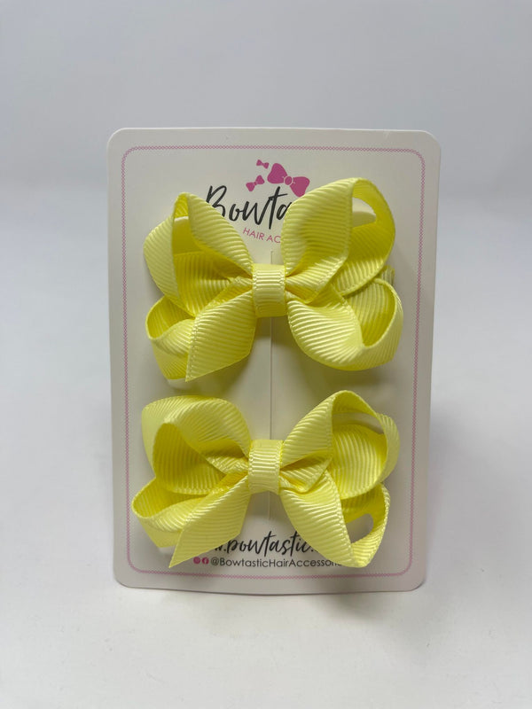 2 Inch Bow - Baby Maize - 2 Pack