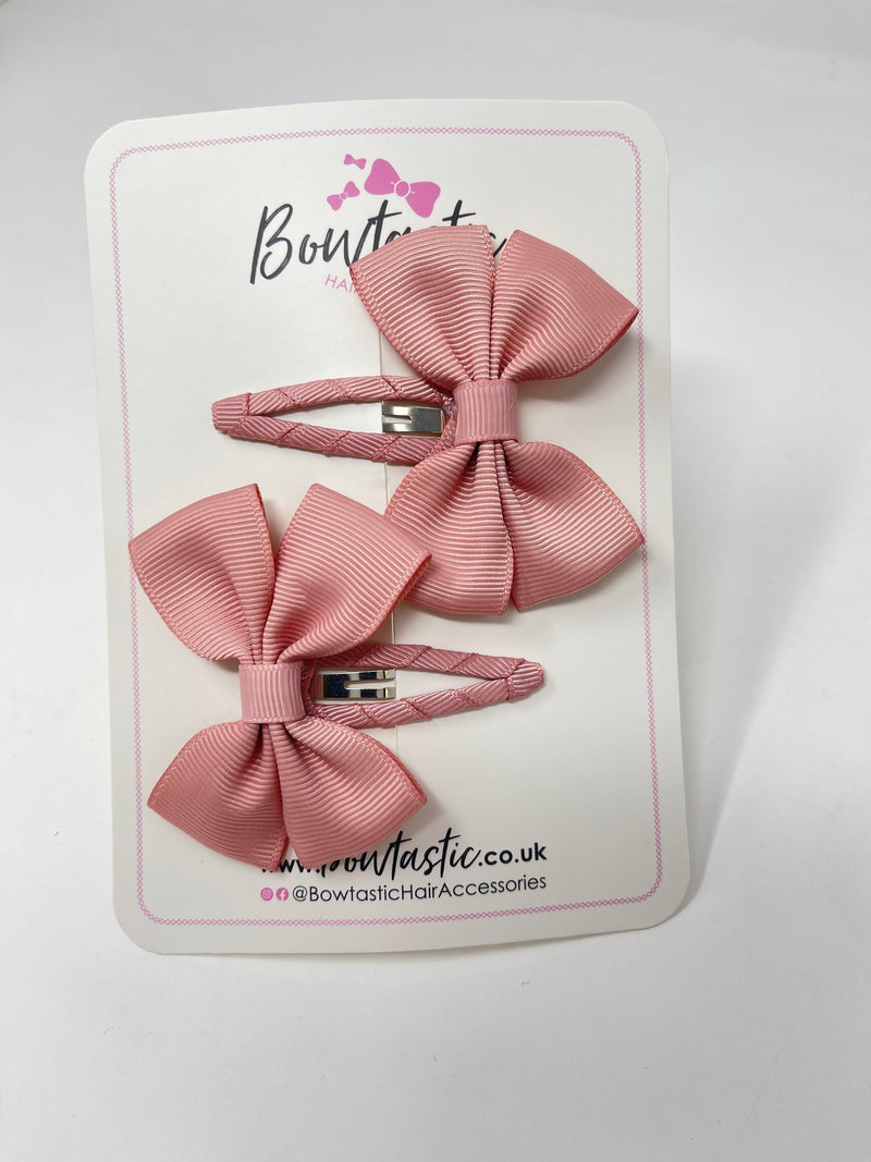 2.5 Inch Butterfly Snap Clips - Sweet Nectar - 2 Pack