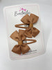 2.5 Inch Butterfly Snap Clips - Chipmunk - 2 Pack