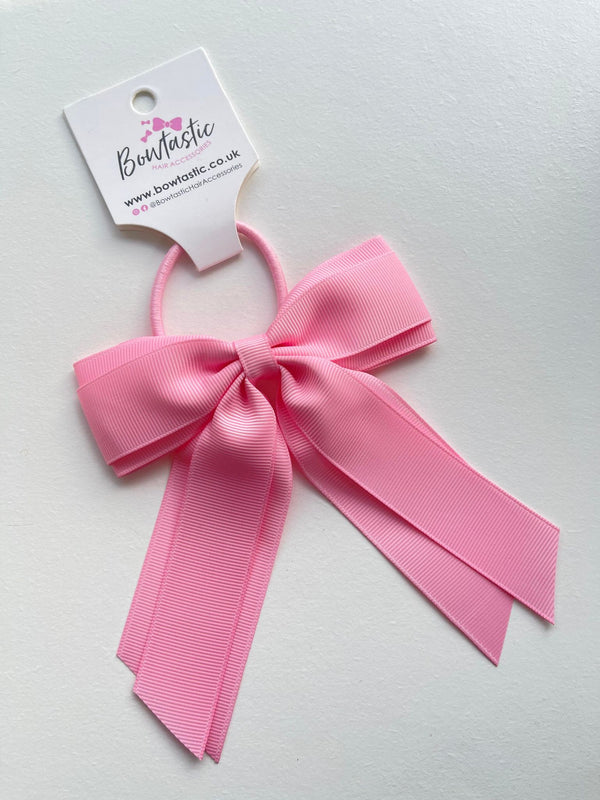 4.5 Inch Tail Bow Bobble - Rose Pink
