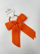 4.5 Inch Tail Bow Bobble - Russet Orange
