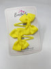 2.5 Inch Butterfly Snap Clips - Lemon - 2 Pack