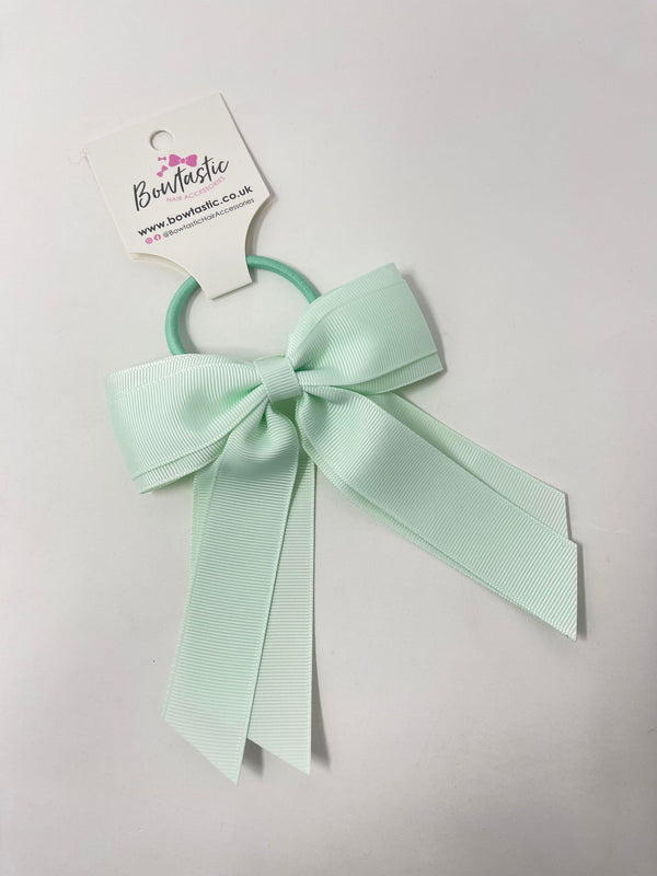 4.5 Inch Tail Bow Bobble - Ice Mint