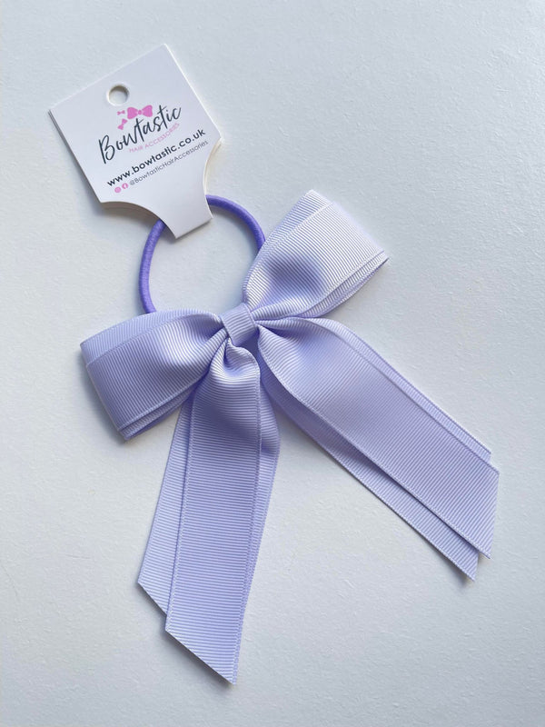 4.5 Inch Tail Bow Bobble - Lilac Mist