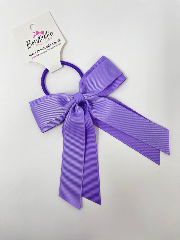 4.5 Inch Tail Bow Bobble - Hyacinth