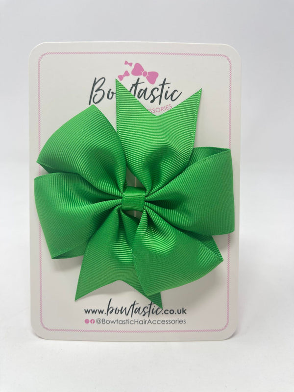 4 Inch Pinwheel Bow - Emerald Green
