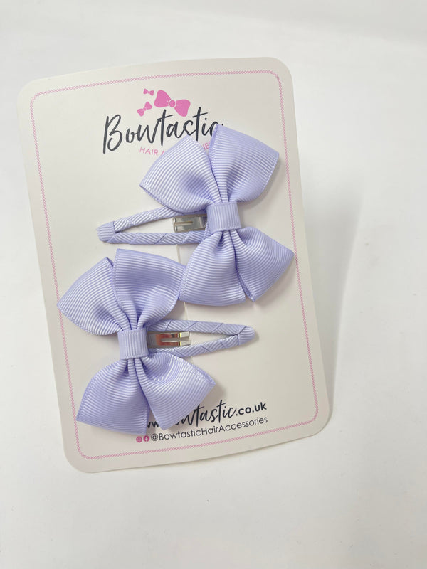 2.5 Inch Butterfly Snap Clips - Lilac Mist - 2 Pack