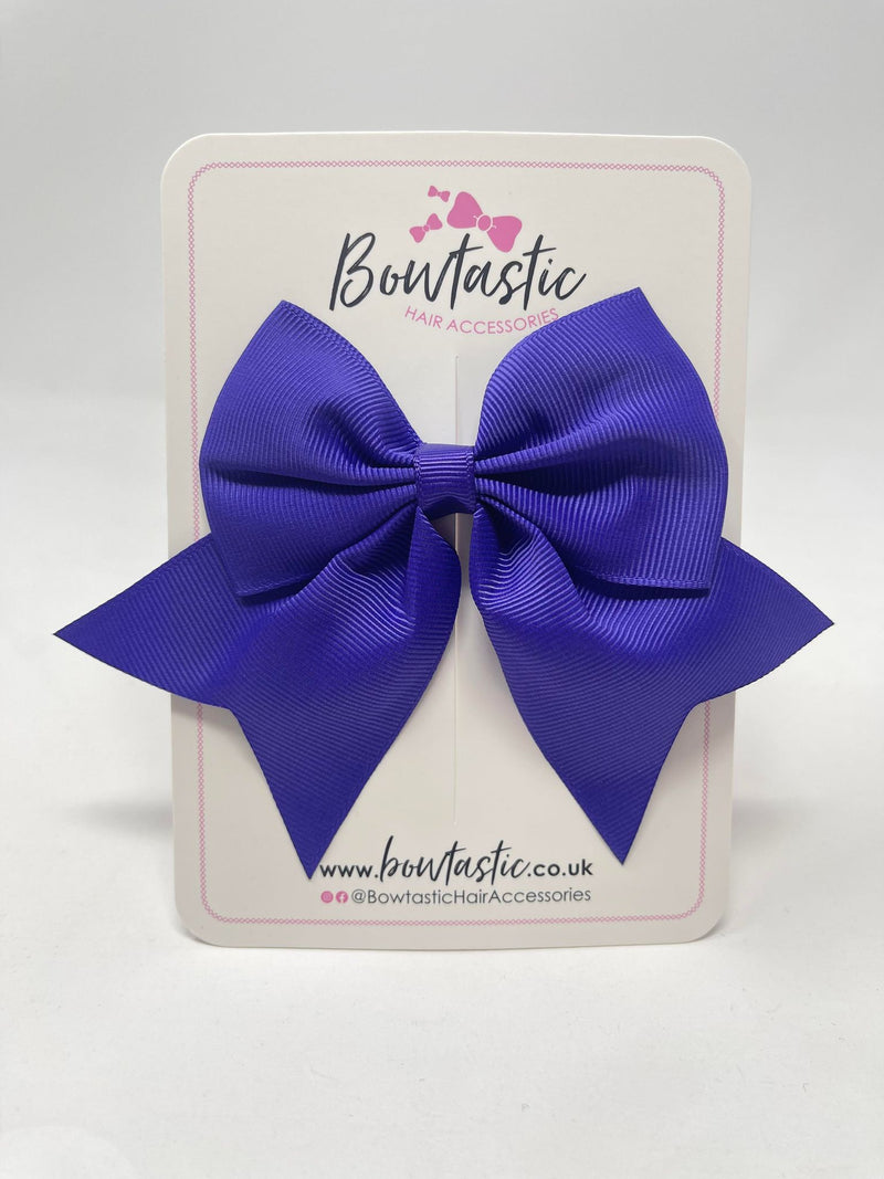 3.5 Inch Flat Tail Bow - Regal Purple