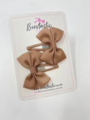 2.5 Inch Butterfly Snap Clips - Natural - 2 Pack