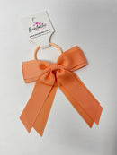 4.5 Inch Tail Bow Bobble - Peach