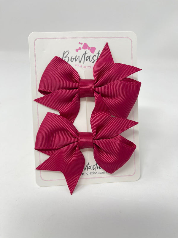 2.5 Inch Flat Bow Style 2 - Beauty - 2 Pack