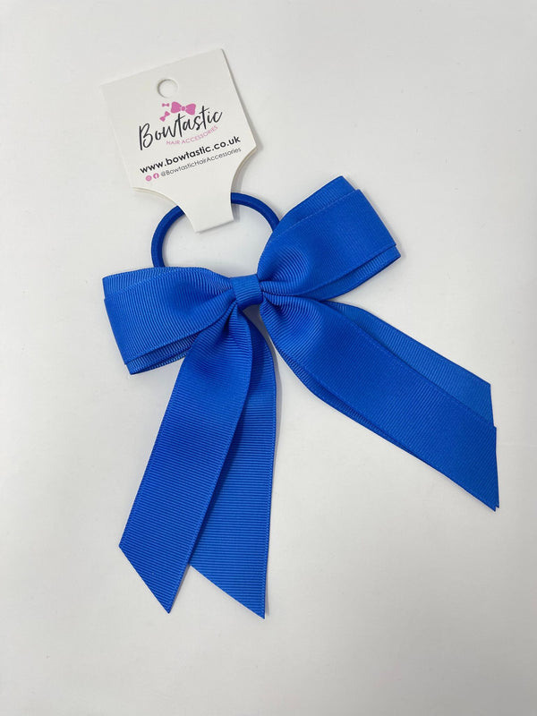 4.5 Inch Tail Bow Bobble - Royal Blue