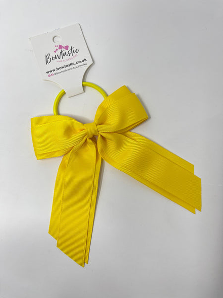 4.5 Inch Tail Bow Bobble - Daffodil