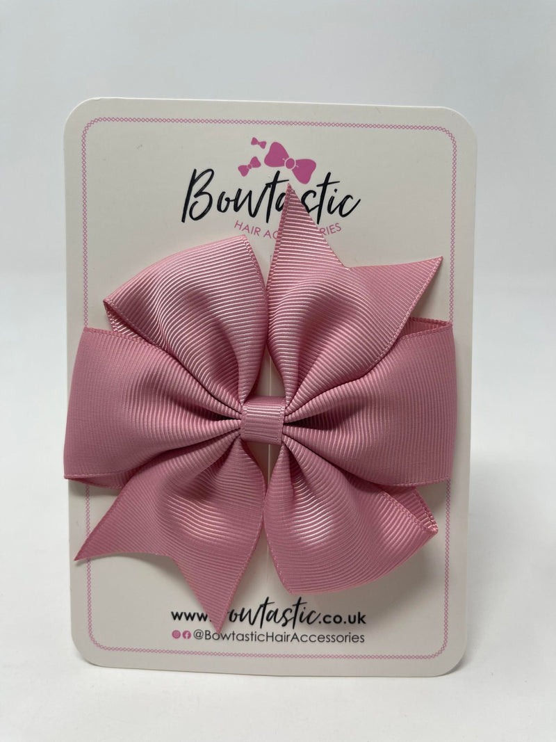 4 Inch Pinwheel Bow - Rosy Mauve