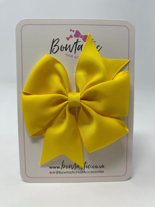 4 Inch Pinwheel Bow - Daffodil
