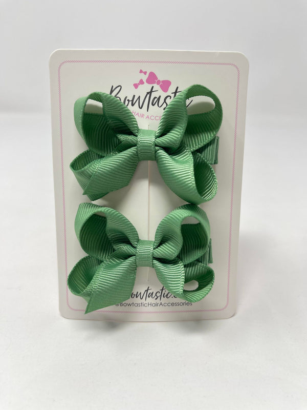 2 Inch Bow - Sage Green - 2 Pack