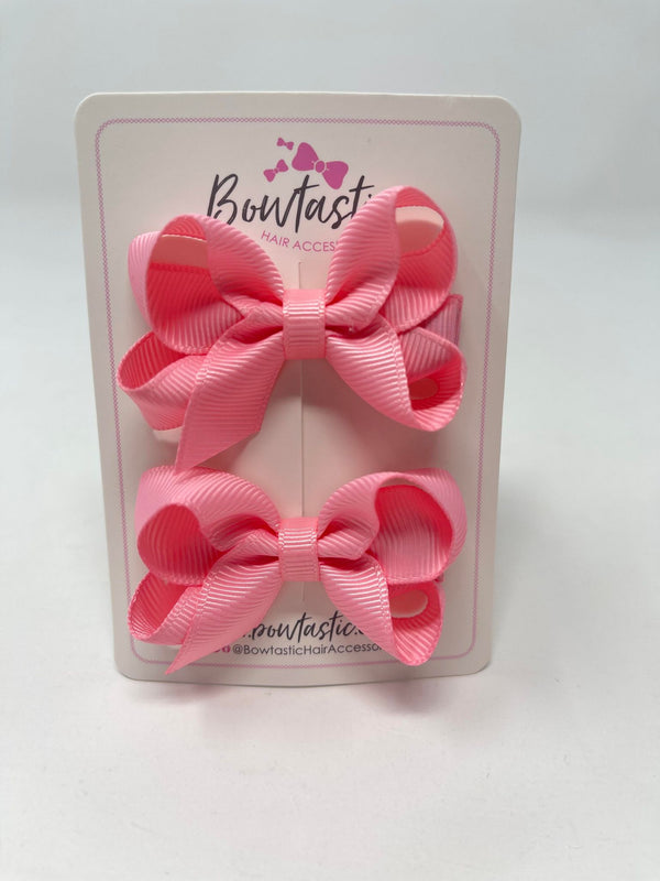 2 Inch Bow - Pink - 2 Pack