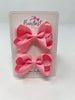 2 Inch Bow - Pink - 2 Pack