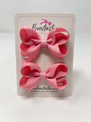 2 Inch Bow - Peony - 2 Pack