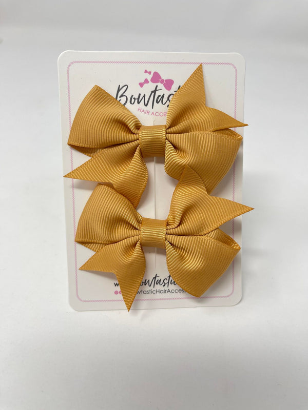 2.5 Inch Flat Bow Style 2 - Old Gold - 2 Pack