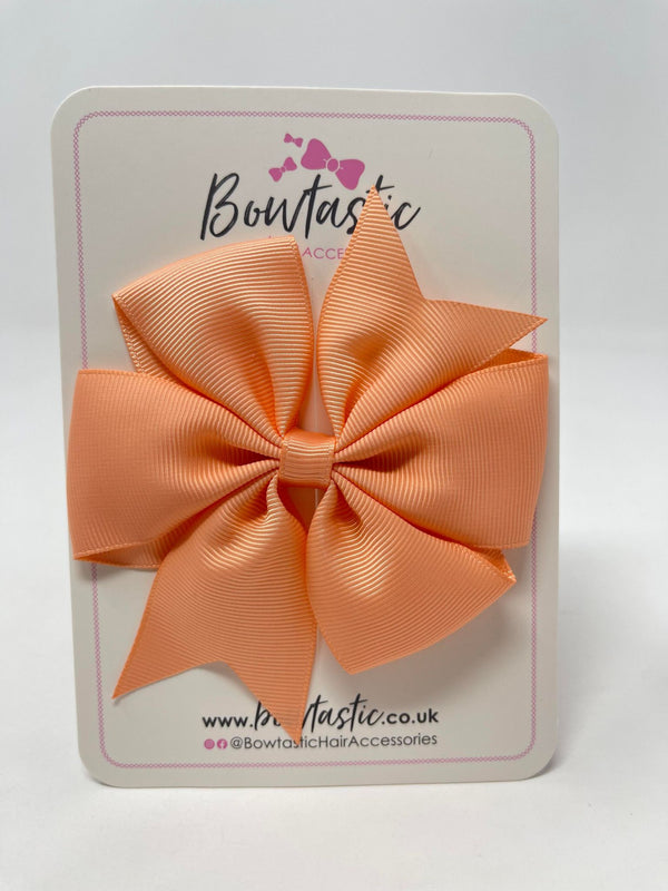 4 Inch Pinwheel Bow - Peach