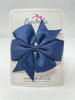 4 Inch Pinwheel Bow - Navy