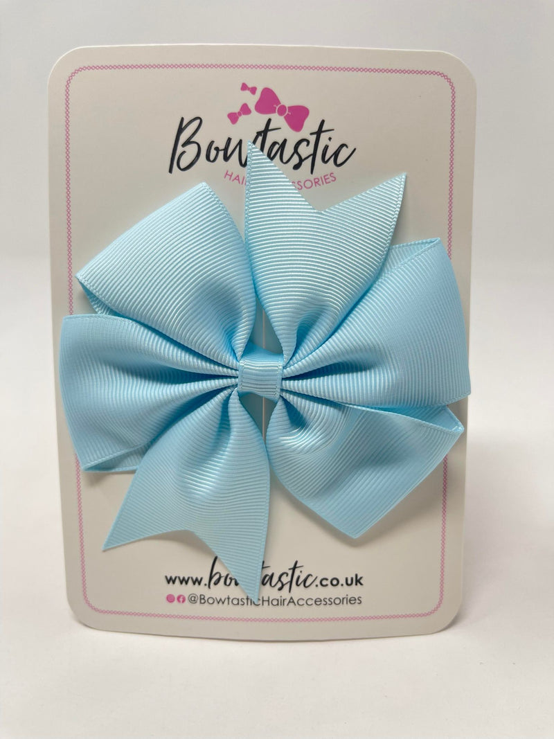 4 Inch Pinwheel Bow - Light Blue