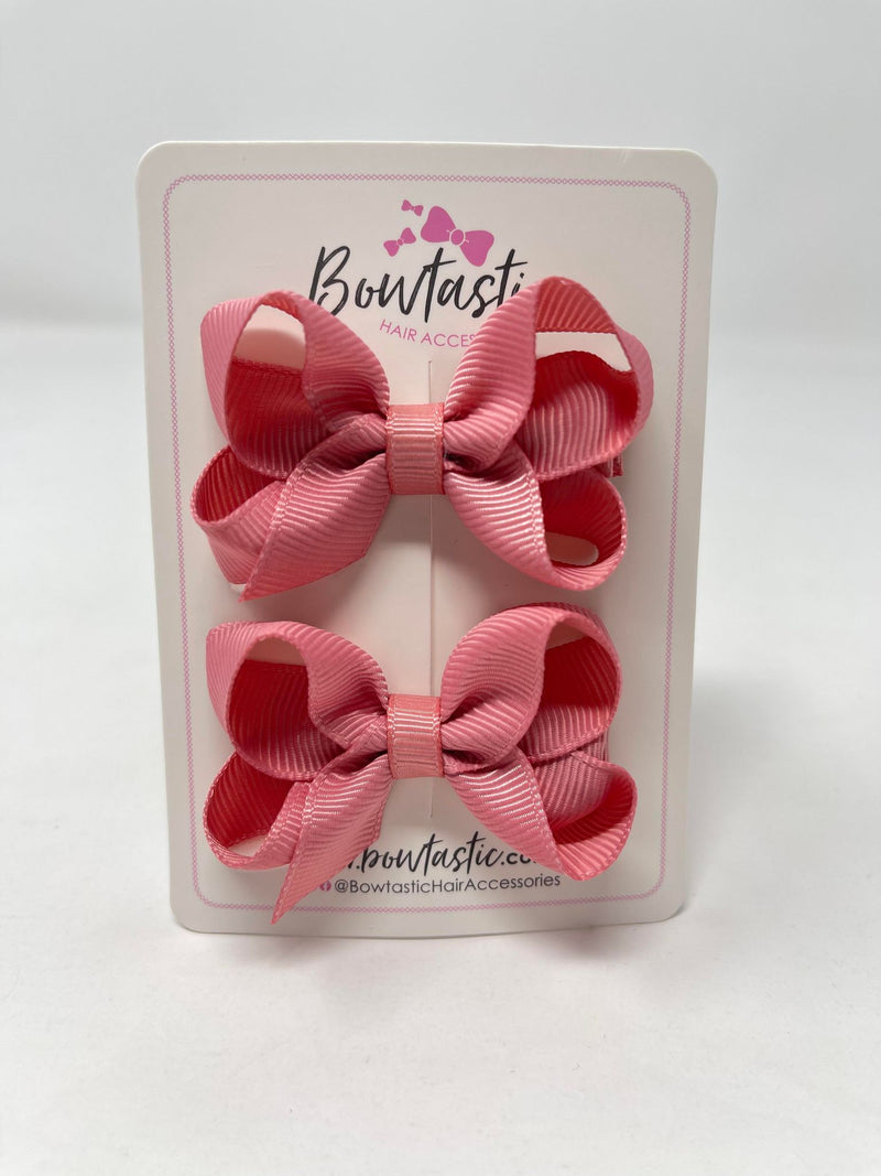 2 Inch Bow - Dusty Rose - 2 Pack