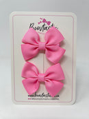 2.5 Inch Butterfly Bows - Geranium Pink - 2 Pack