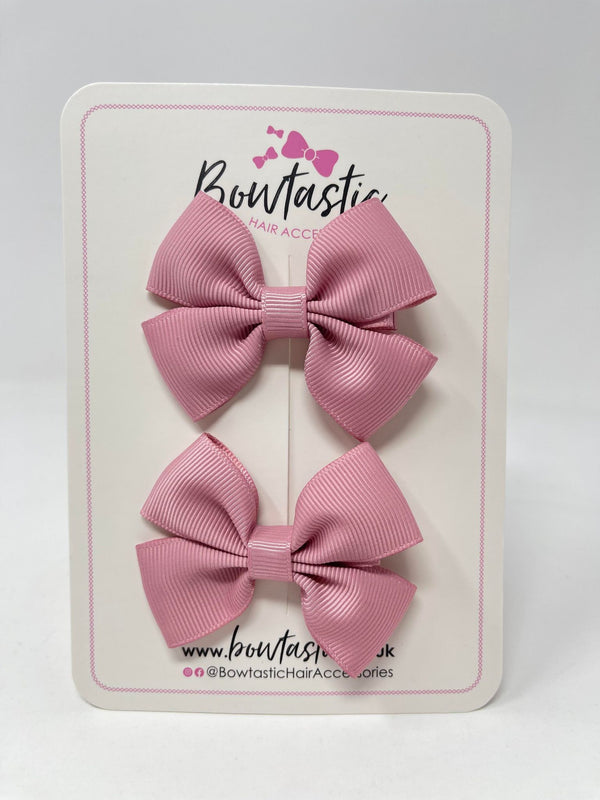 2.5 Inch Butterfly Bows - Quartz - 2 Pack