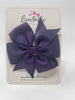 4 Inch Pinwheel Bow - Plum