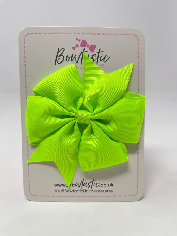 4 Inch Pinwheel Bow - Key Lime