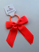 4.5 Inch Tail Bow Bobble - Neon Orange