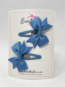 2.5 Inch Snap Clips - Antique Blue - 2 Pack
