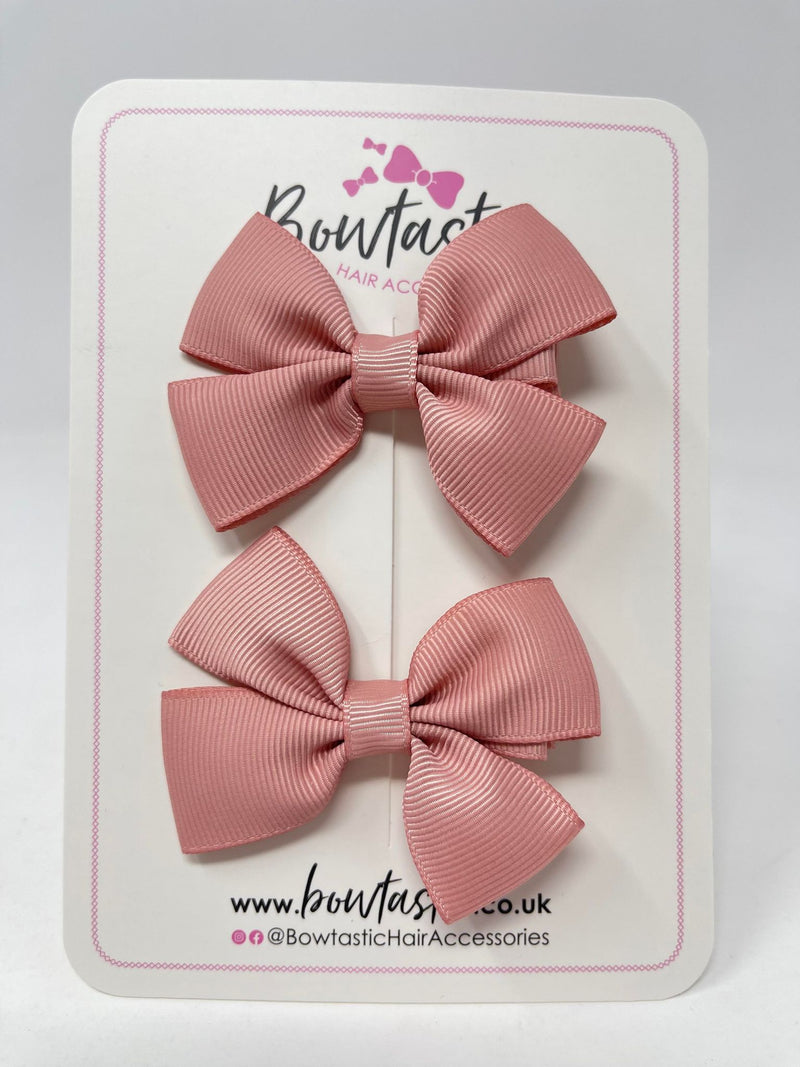 2.5 Inch Butterfly Bows - Sweet Nectar - 2 Pack