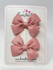 2.5 Inch Butterfly Bows - Sweet Nectar - 2 Pack