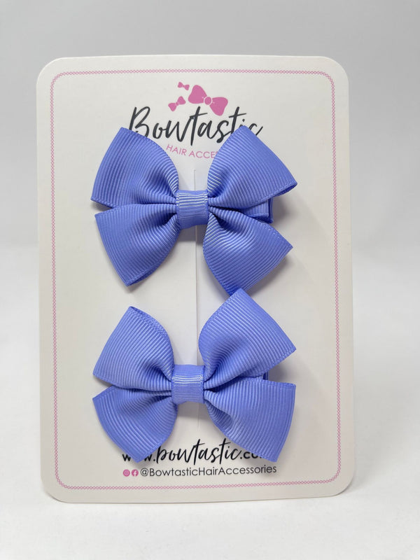 2.5 Inch Butterfly Bows - Iris - 2 Pack