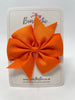 4 Inch Pinwheel Bow - Russet Orange