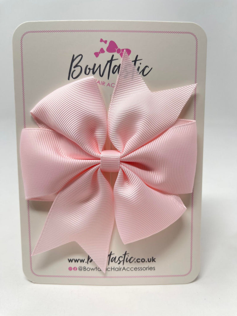 4 Inch Pinwheel Bow - Powder Pink