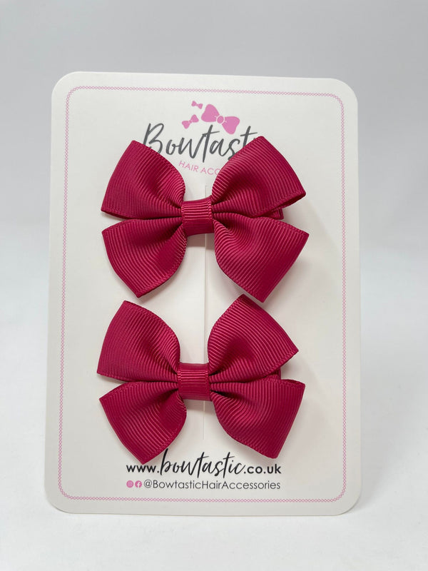 2.5 Inch Butterfly Bows - Beauty - 2 Pack