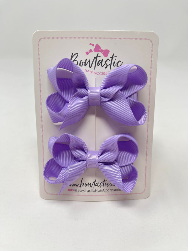 2 Inch Bow - Light Orchid - 2 Pack