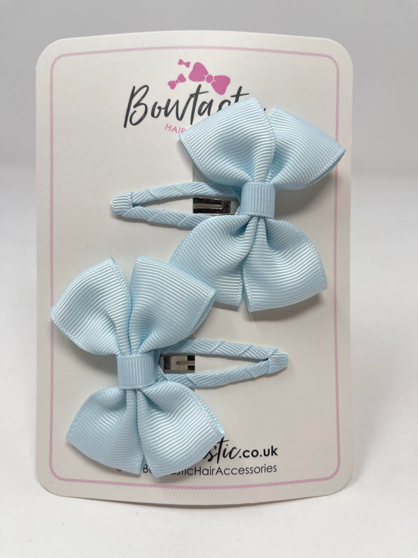 2.5 Inch Butterfly Snap Clips - Blue Vapor - 2 Pack